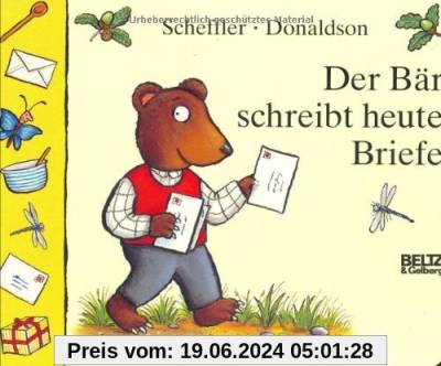 Der Bär schreibt heute Briefe: Papp- und Klapp-Bilderbuch